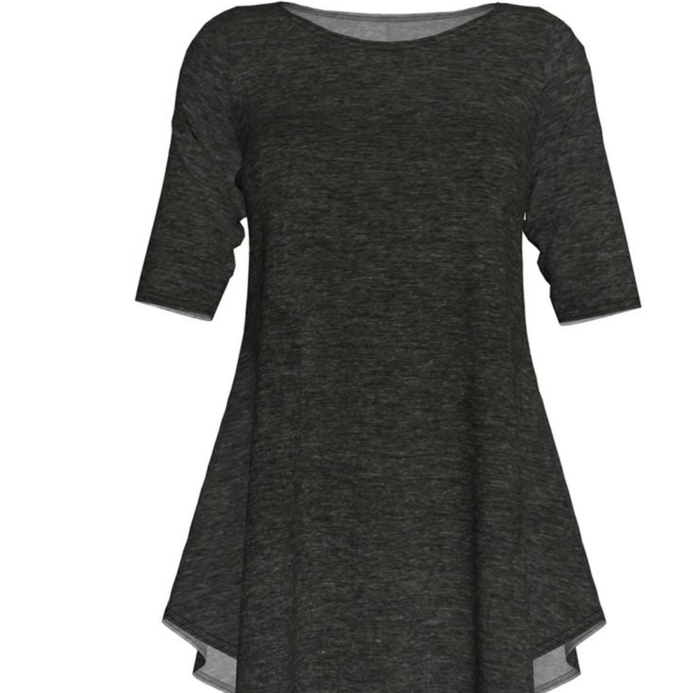 NIB Bella Flore Gray 3/4 sleeve tunic